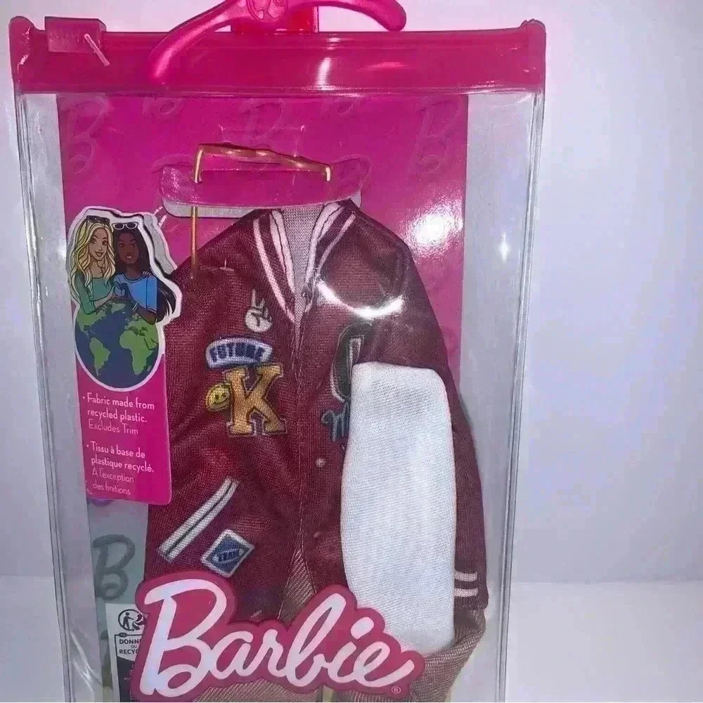 Barbie Clothes & Accessories for Ken Doll With Varsity Jacket, Shorts - Picture 3 of 12